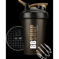 BBSHOP шейкер черно позолоченный с сеточкой и венчиком (400мл)